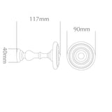 Handcrafted Cathedral 30mm Pole Holdback
