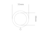 Handcrafted Cathedral 30mm Pole Ring