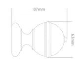 Handcrafted Cathedral 30mm Pole Ely Finial