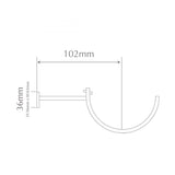 Handcrafted 48/50mm Pole Metal Centre Bracket