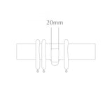 Handcrafted 48/50mm Pole Metal Centre Bracket
