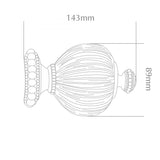 Handcrafted Florentine 48mm Pole Pleated Finial
