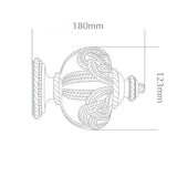 Handcrafted Grande 63mm Pole Rope Finial