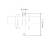 Handcrafted 40mm Pole Metal End Bracket