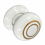 2x Ceramic Door Knobs - 60mm Pair - Choice of Four Designs