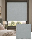 Herringbone Breeze Blue Roller Blind, Made to Measure