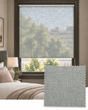 Custom Open Linen Duckegg Translucent Fabric Roller Blind