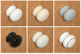 35mm Ceramic Cupboard Knobs - 6 Designs - Packs of 1, 2 or 4