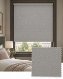 Herringbone Cool Grey Roller Blind, Made to Measure