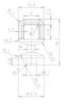 Spaced Glider for Wave Track System - Fixed - 60mm & 80mm - Per Meter