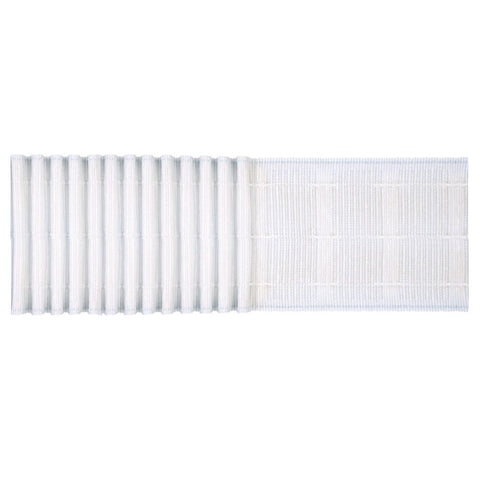Loop Back Pencil Tape 75mm - White - 50 meter