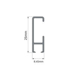 Sectional Metal Uncorded Curtain Track - Hand Drawn - Components-Curtains Supplies Direct