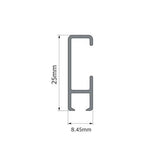 Sectional Metal Uncorded Curtain Track - Hand Drawn - Components-Curtains Supplies Direct