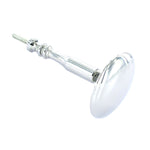 2x Chrome Curtain Hold Back Pins - Large Metal Round Pins - Chrome - Curtains Supplies Direct