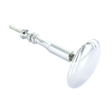 2x Chrome Curtain Hold Back Pins - Large Metal Round Pins - Chrome - Curtains Supplies Direct