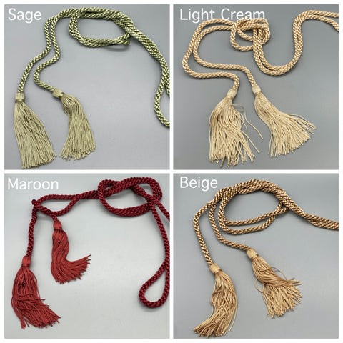 2x Tassel Cord Twisted - Available in Various Colours - Pack of 2 Active - Curtains Supplies Direct
