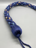Pair of Indigo Twisted Contemporary Tie Backs - by Jones® - Pair - Curtains Supplies Direct