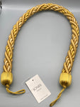 Pair of Gold Twisted Contemporary Tie Backs - by Jones® - Pair - Curtains Supplies Direct