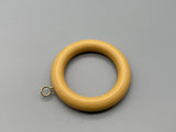 Wooden Curtain Rod Rings - With Eyelet Screw - Different Colours - Pack of 6-Curtains Supplies Direct