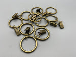 Curtain Rod Rings With Picer Clip - To Fit Rods 30mm - Different Colours - Pack of 10-Curtains Supplies Direct