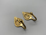 Garden Leaf Golden Tie Back Hook - Metal - Pack of 4-Curtains Supplies Direct