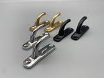 2x Contemporary Curtain Hold Back Hooks - Different Colours Gold/Black/Chrome - Pack of 2-Curtains Supplies Direct