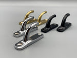 2x Contemporary Curtain Hold Back Hooks - Different Colours Gold/Black/Chrome - Pack of 2-Curtains Supplies Direct