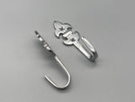 Chrome Fleur De Lis Design Classic Tie Back Hook - Metal - Pack of 4-Curtains Supplies Direct
