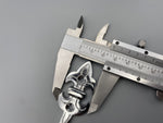 Chrome Fleur De Lis Design Classic Tie Back Hook - Metal - Pack of 4-Curtains Supplies Direct