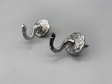 Rosaline Chrome Tie Back Hook - Metal - Pack of 4-Curtains Supplies Direct