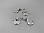 Rosaline Chrome Tie Back Hook - Metal - Pack of 4-Curtains Supplies Direct