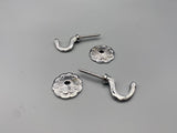 Rosaline Chrome Tie Back Hook - Metal - Pack of 4-Curtains Supplies Direct