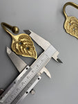 Garden Leaf Golden Tie Back Hook - Metal - Pack of 4-Curtains Supplies Direct