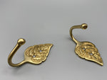 Garden Leaf Golden Tie Back Hook - Metal - Pack of 4-Curtains Supplies Direct