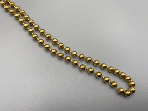 Endless Loop Brass Gold Chain No.10 (4.5mm Bead Diameter) - Various Drops-Curtains Supplies Direct