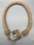 Pair of Jute Twisted Contemporary Tie Backs - by Jones® - Pair - Curtains Supplies Direct