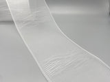 Loop Curtain Tape with Loops for Pole/Rods - Translucent - 100mm Wide - 50meter