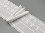 Triple Pleat Curtain Tapes - White - 100mm (4"inch) Wide - 50meter