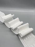White Boxed Pleat Curtain Heading Tape - Polyester - 75mm (3" inch) - 10meter-Curtains Supplies Direct
