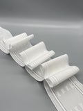 White Boxed Pleat Curtain Heading Tape - Polyester - 75mm (3" inch) - 10meter-Curtains Supplies Direct