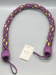 Pair of Purple Twisted Contemporary Tie Backs - by Jones® - Pair - Curtains Supplies Direct