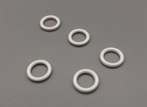 Roman Blinds White Sew-in Rings - ø 12.6mm Diameter - Pack of 50 - 1,000-Curtains Supplies Direct