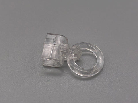Clear Clip On Rings for 4mm Roman Rods - Pack Of 10, 50, 100-Curtains Supplies Direct
