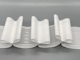 White Boxed Pleat Curtain Heading Tape - Polyester - 75mm (3" inch) - 10meter-Curtains Supplies Direct