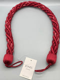 Pair of Red Twisted Contemporary Tie Backs - by Jones® - Pair