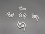 Plastic Curtain Hooks - Standard Size - Durable Heavy Duty-Curtains Supplies Direct