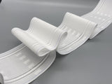 White Boxed Pleat Curtain Heading Tape - Polyester - 75mm (3" inch) - 10meter-Curtains Supplies Direct