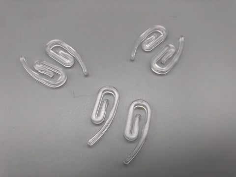 Clear Plastic Curtain Hooks - Standard Size - Durable Heavy Duty-Curtains Supplies Direct