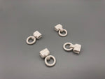 White Clip On Rings for 4mm Roman Rods - Pack Of 10, 50, 100-Curtains Supplies Direct