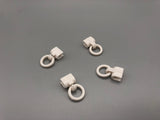 White Clip On Rings for 4mm Roman Rods - Pack Of 10, 50, 100-Curtains Supplies Direct